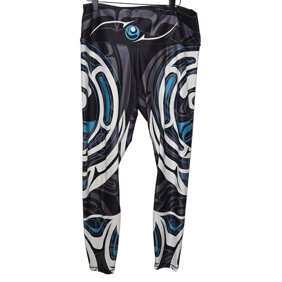 Nominou Legging Wolf and Moon Teal Legging Size XXL - Picture 3 of 13